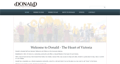Desktop Screenshot of donald.org.au